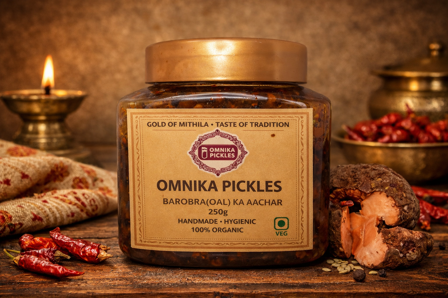 Barobra Ka Aachar | Grated Oal